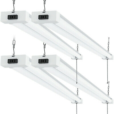Sunco 4 Pack Frosted Led Utility Shop Light 40w (260w) 5000k Daylight 4100 Lm