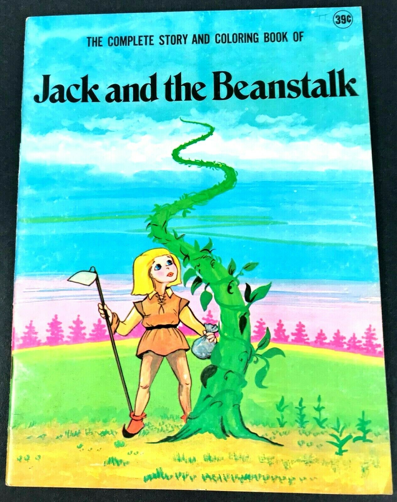 Jack And The Beanstalk Coloring Book The Complete Story 1976 Paragon Product B4