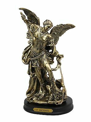 Saint St. Michael Archangel With Sword Defeated Lucifer Statue Figurine Decor