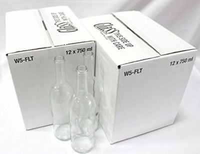 Clear Bordeaux Wine Bottles-2 Cases For Wine Making