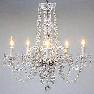 Authentic All Crystal Chandelier Chandeliers Lighting 24" X 25"