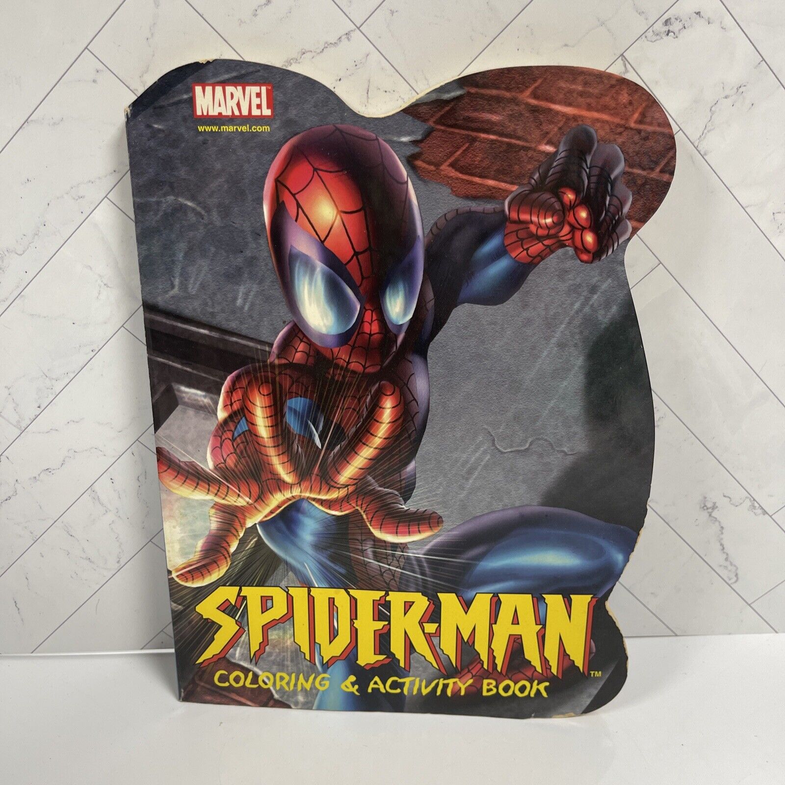 Vintage Marvel Comics Spiderman Coloring And Activity Book 2002 Unused
