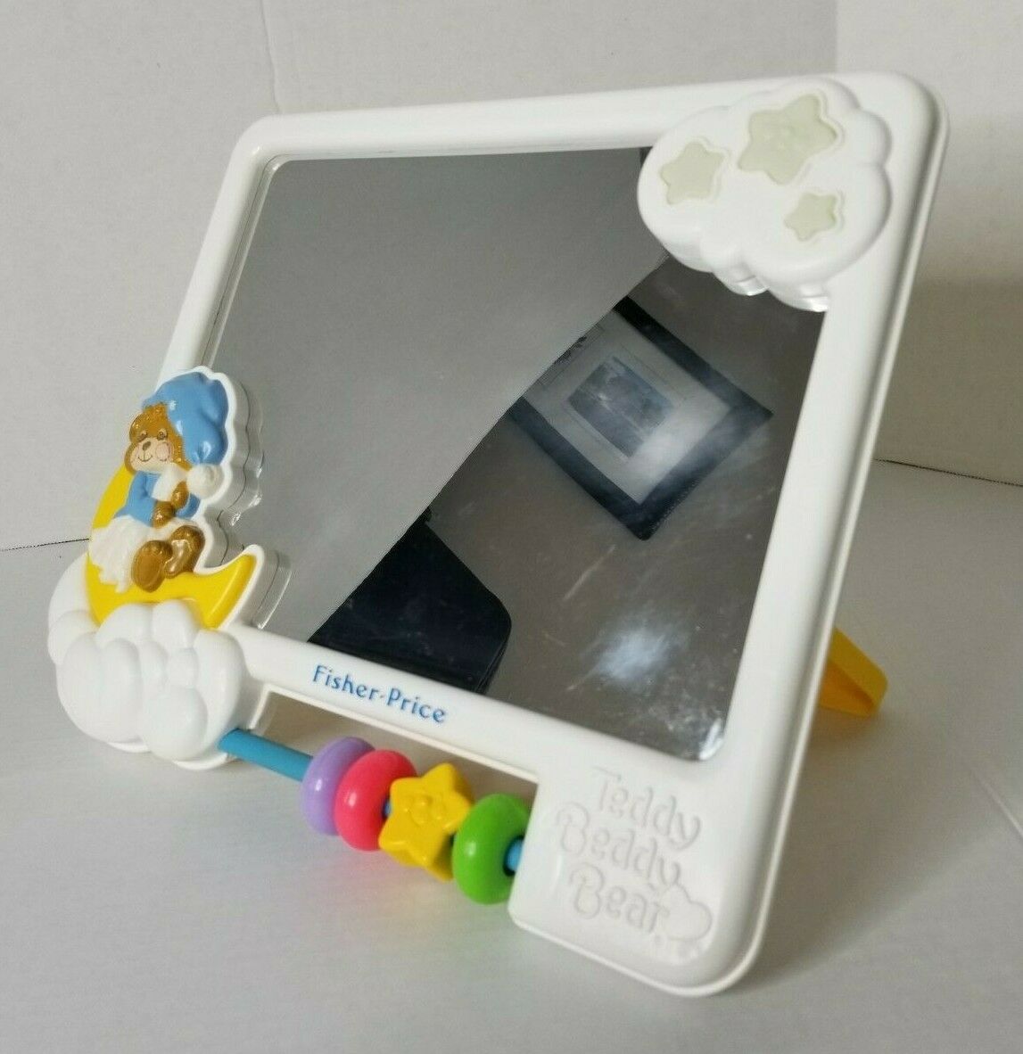 Vintage 1987 Fisher-price 1407 Teddy Beddy Bear Baby Infant Mirror Bedtime Toy