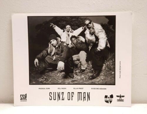 Wu-tang Clan - Sunz Of Man Threat Records Og 10 X 8" Promo Photo