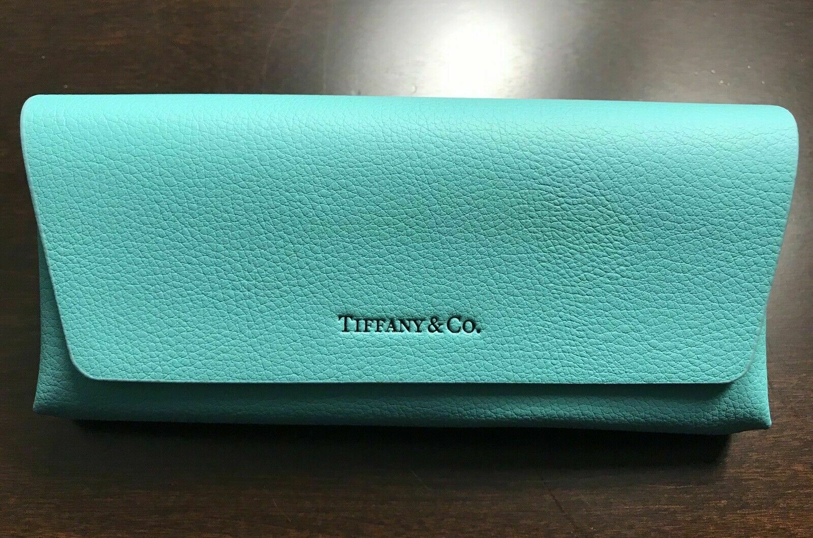 Brand New Authentic-tiffany Eyeglass-sunglass Leather Case With Cleaning Cloth